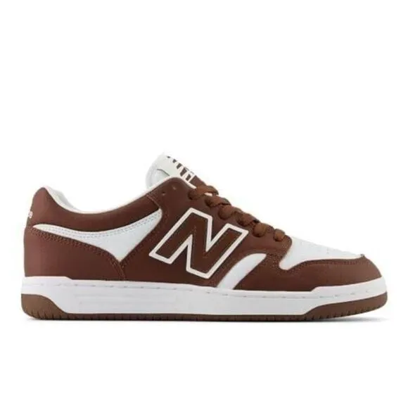 New Balance 480 BB480LHB Sneakers Men's US 5 Brown White Leather Shoes TF2971