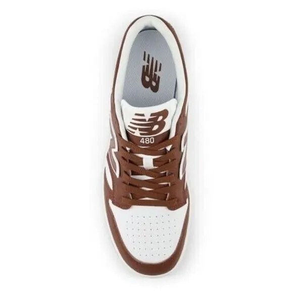 New Balance 480 BB480LHB Sneakers Men's US 5 Brown White Leather Shoes TF2971