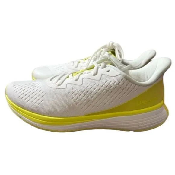 NIB Lane - Eight Relay Trainers Men's Size 8.5 Women's 10 White Yellow Shoes