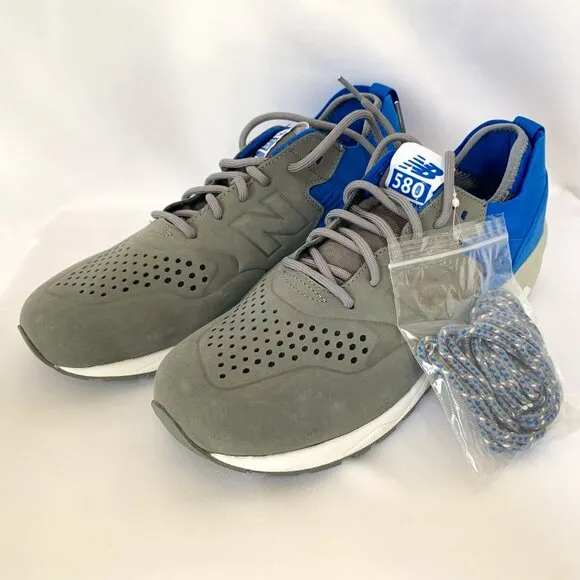 NIB NEW BALANCE 580 x Colette Mens 12 Blue Gray ReEngineered Shoes MRT580D5 US10