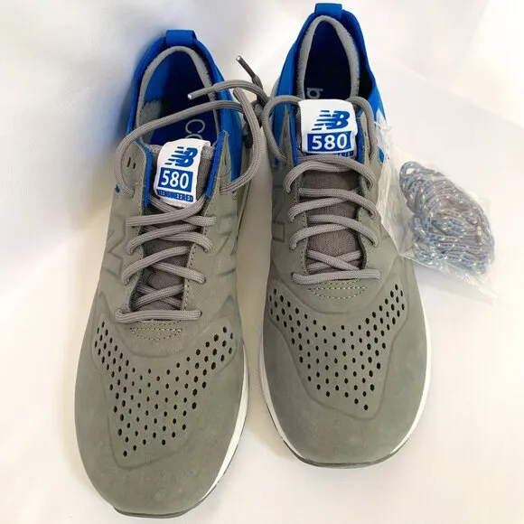 NIB NEW BALANCE 580 x Colette Mens 12 Blue Gray ReEngineered Shoes MRT580D5 US10