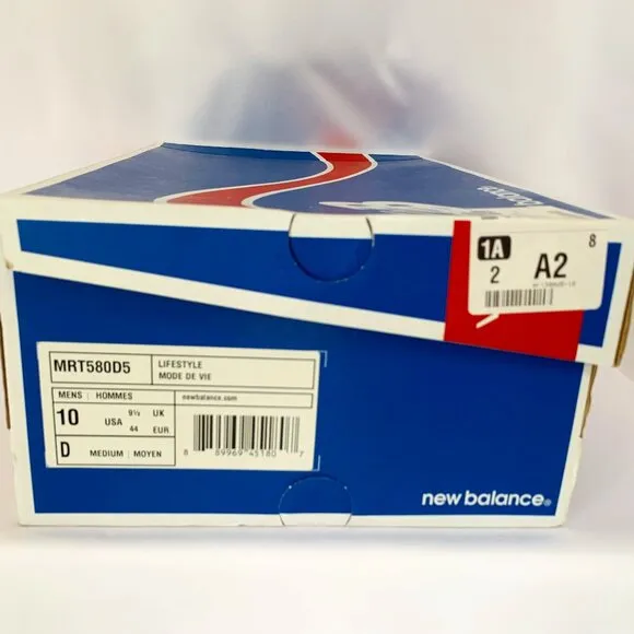 NIB NEW BALANCE 580 x Colette Mens 12 Blue Gray ReEngineered Shoes MRT580D5 US10