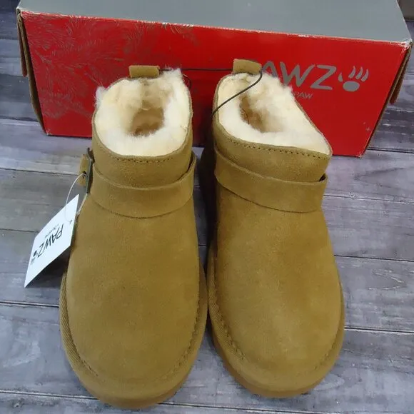 NIB. SIZE 11(toddler kids). Pawz by Bearpaw Amy kids genuine suede bootie boots.