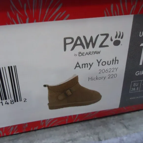 NIB. SIZE 11(toddler kids). Pawz by Bearpaw Amy kids genuine suede bootie boots.