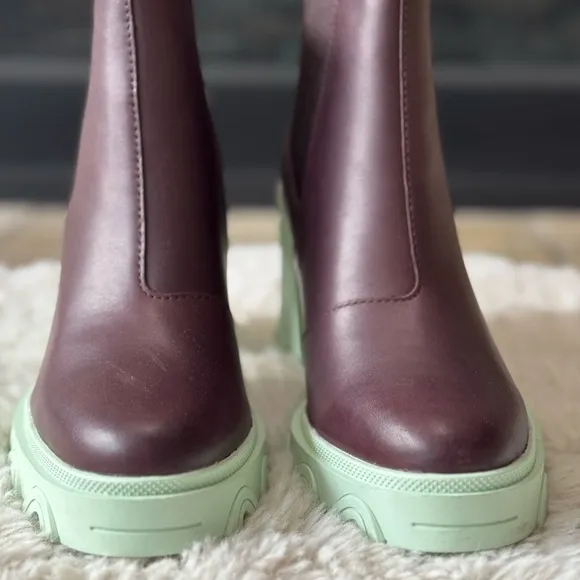 NIB Sorel Brex waterproof block heel platform chelsea Boots