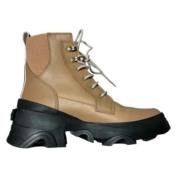 NIB SOREL Women’s Brown Brex Lace Up Boots Size 8.5