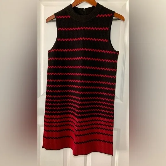 Nic Zoe Black Red Knit dress - size SP