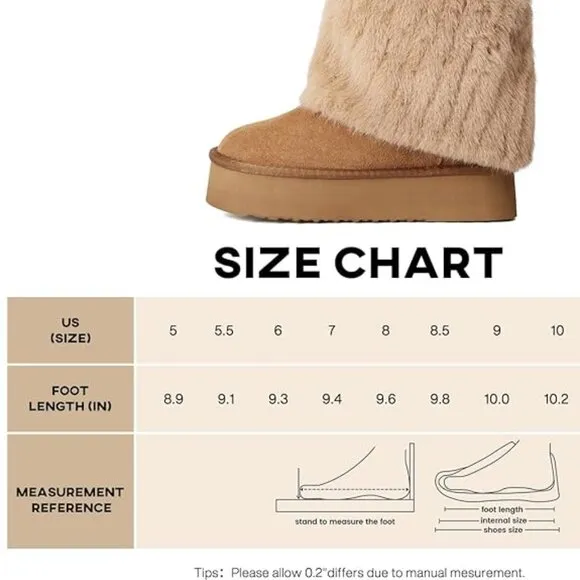 Niche Cream Fluffy Faux Fur Lined Short Snow Boots For Women, Warm Winter