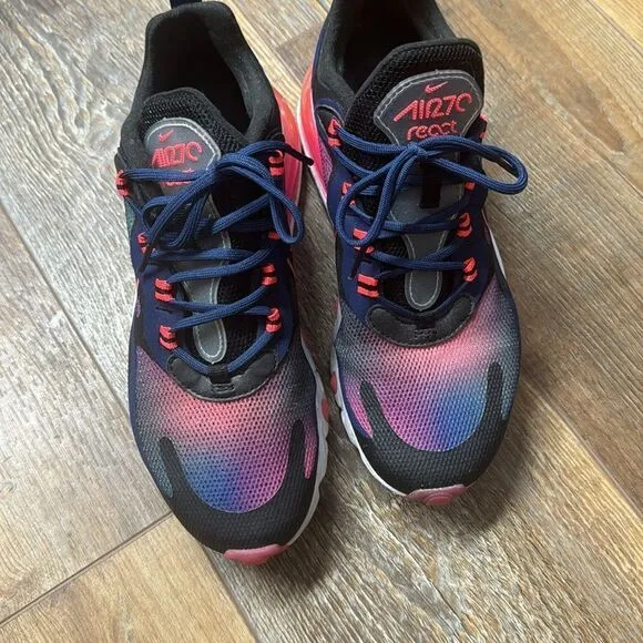 Nike Air 270 React Multicolored Sneakers Size 6.5