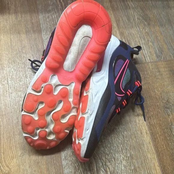 Nike Air 270 React Multicolored Sneakers Size 6.5