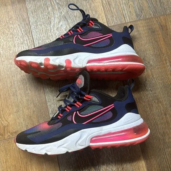 Nike Air 270 React Multicolored Sneakers Size 6.5