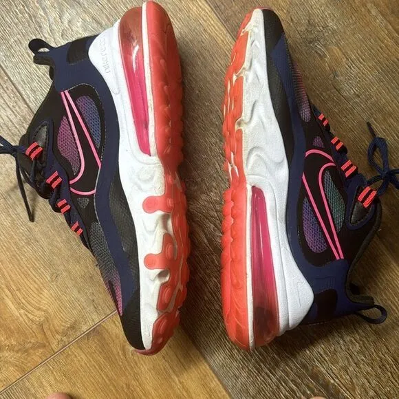 Nike Air 270 React Multicolored Sneakers Size 6.5