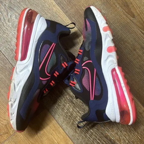 Nike Air 270 React Multicolored Sneakers Size 6.5