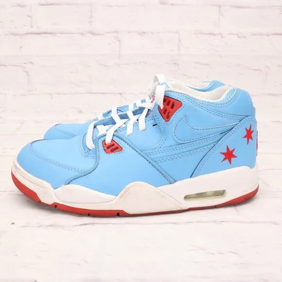 Nike Air Flight 89 Chicago Flag All-Star Sneakers Shoes Size 6M Blue/Red Lace-Up