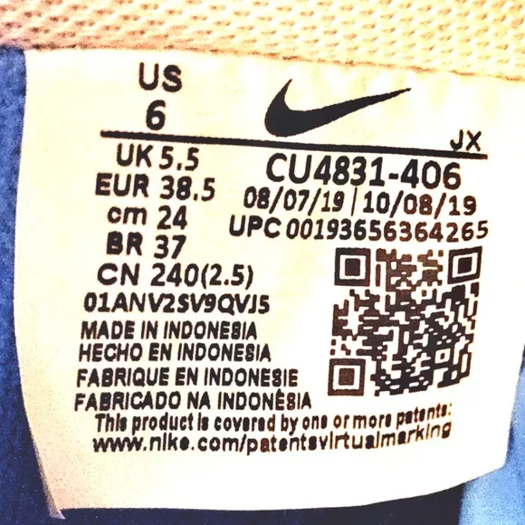 Nike Air Flight 89 Chicago Flag All-Star Sneakers Shoes Size 6M Blue/Red Lace-Up