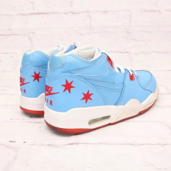 Nike Air Flight 89 Chicago Flag All-Star Sneakers Shoes Size 6M Blue/Red Lace-Up