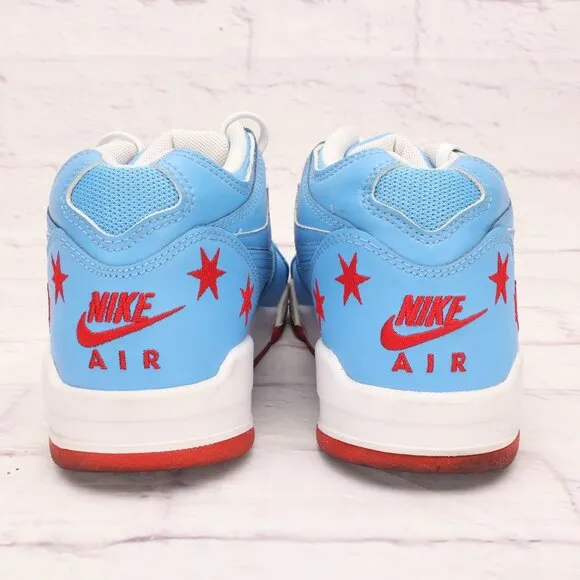 Nike Air Flight 89 Chicago Flag All-Star Sneakers Shoes Size 6M Blue/Red Lace-Up