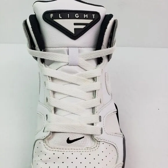 Nike Air Flight Falcon Mens Sz 7 Womens Sz 8.5 White Gray Sneaker Shoes 397204-1