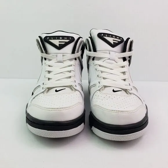 Nike Air Flight Falcon Mens Sz 7 Womens Sz 8.5 White Gray Sneaker Shoes 397204-1