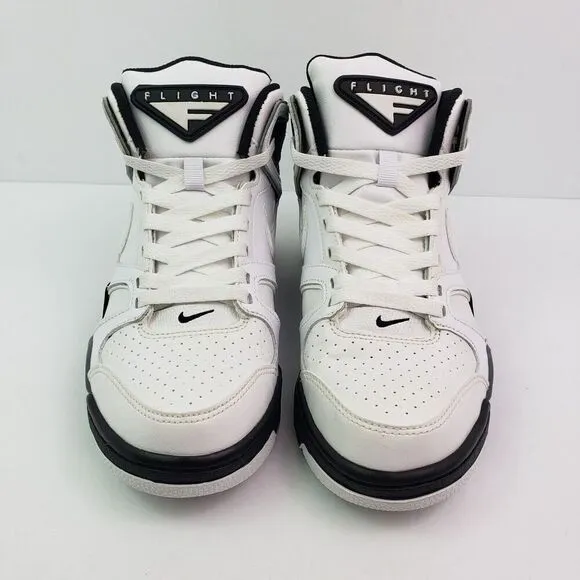 Nike Air Flight Falcon Mens Sz 7 Womens Sz 8.5 White Gray Sneaker Shoes 397204-1