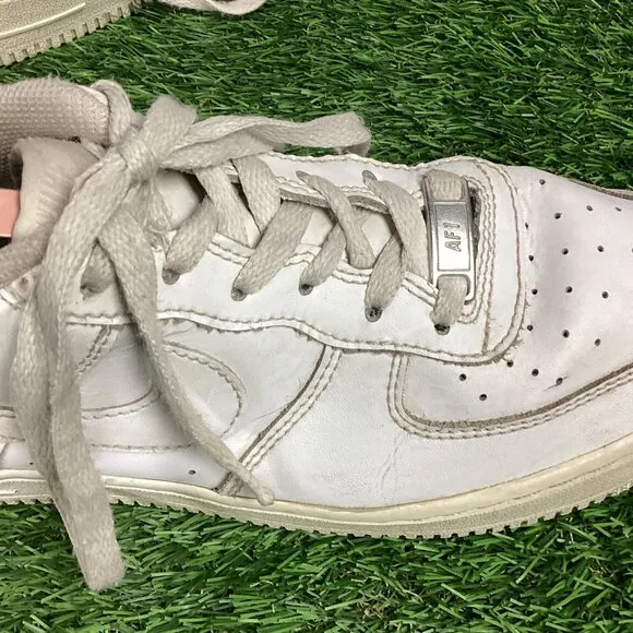 Nike Air Force 1 AF1 White Sneaker Shoes Y5.5