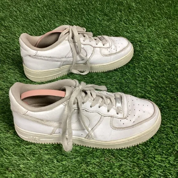 Nike Air Force 1 AF1 White Sneaker Shoes Y5.5