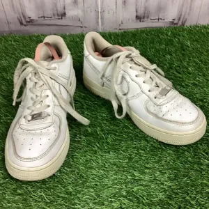 Nike Air Force 1 AF1 White Sneaker Shoes Y5.5