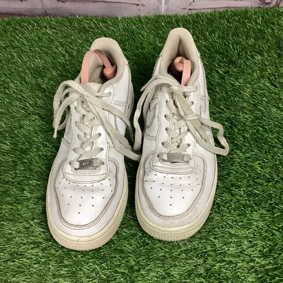 Nike Air Force 1 AF1 White Sneaker Shoes Y5.5