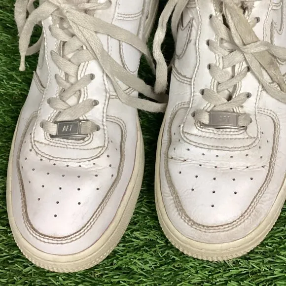 Nike Air Force 1 AF1 White Sneaker Shoes Y5.5