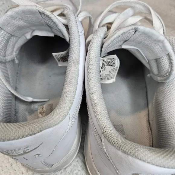 Nike Air Force 1 All White Mens Size 8 Sneakers Shoes B-Ball White White