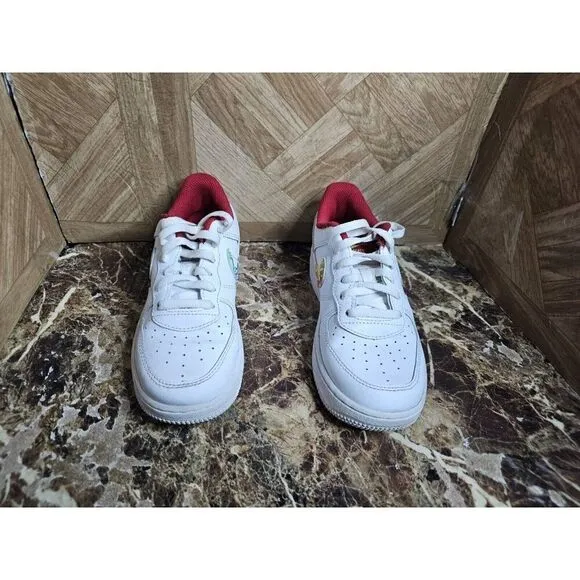 Nike Air Force 1 Chinese New Year Size 1y White/Multi-Color CU2981-191