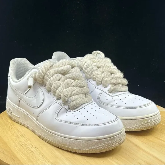 Nike Air Force 1 Low '07 Triple White Retro Classic CW2288-111 All Men's Size 10