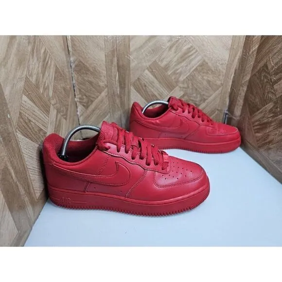 nike air force 1 low triple red Men's Cw6999-600 Size 9.5.  269
