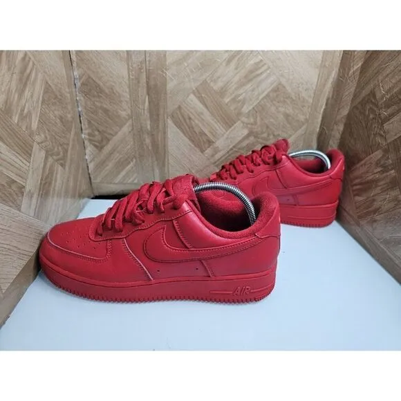 nike air force 1 low triple red Men's Cw6999-600 Size 9.5.  269