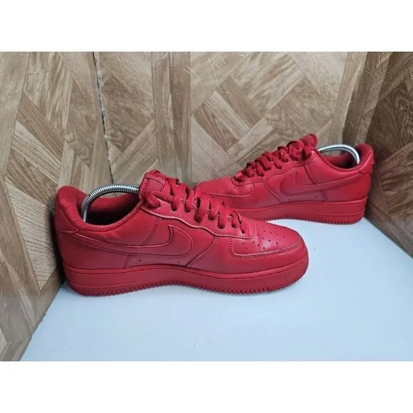 nike air force 1 low triple red Men's Cw6999-600 Size 9.5.  269
