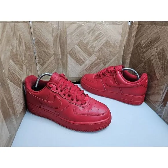 nike air force 1 low triple red Men's Cw6999-600 Size 9.5.  269