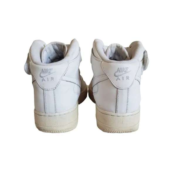 Nike Air Force 1 Mid Shoes Triple White 314195-112 Youth Size 6.5 Sneakers 6.5Y