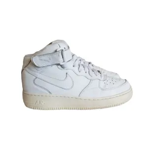 Nike Air Force 1 Mid Shoes Triple White 314195-112 Youth Size 6.5 Sneakers 6.5Y