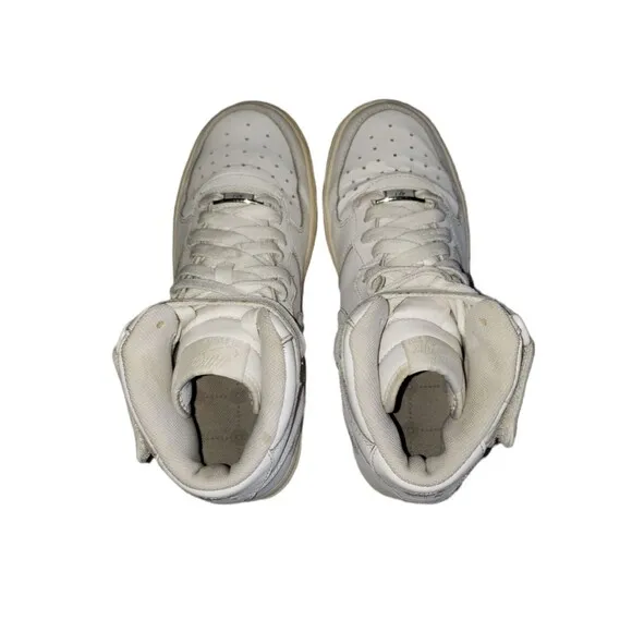 Nike Air Force 1 Mid Shoes Triple White 314195-112 Youth Size 6.5 Sneakers 6.5Y