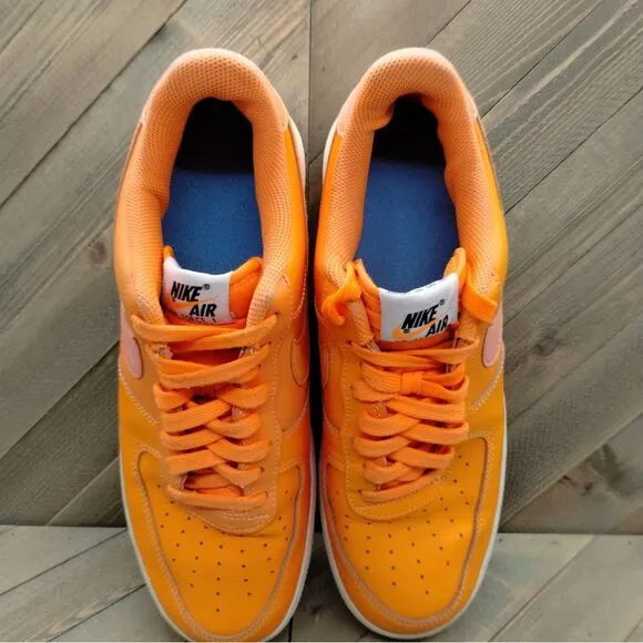 Nike Air Force 1 Premium 'Just Do It' Collection Mens Size 10 Total Orange Shoes
