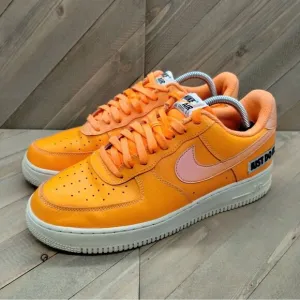 Nike Air Force 1 Premium 'Just Do It' Collection Mens Size 10 Total Orange Shoes