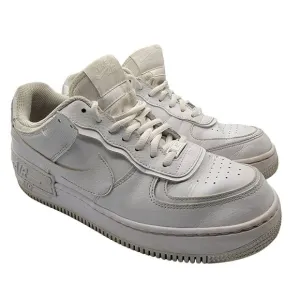 Nike Air Force 1 Shadow Triple White Sneaker Shoes Womens Size 10 - CI0919-100