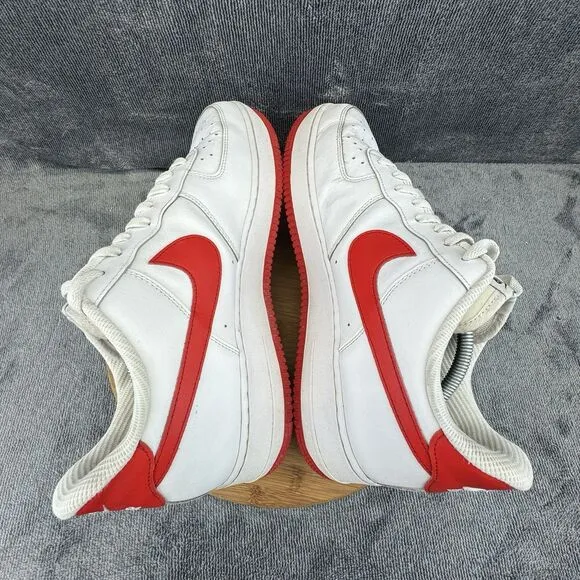Nike Air Force 1 Shoes Mens Size 12 White University Red Basketball Sneakers