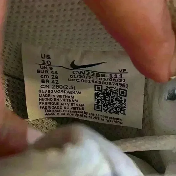 Nike Air Force 1 white size 10 shoes sneakers