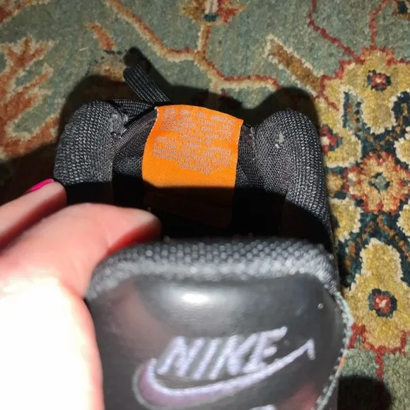 Nike Air Force Gore-Tex Black Orange Youth Size 6Y Womens Size 7.5 Sneakers