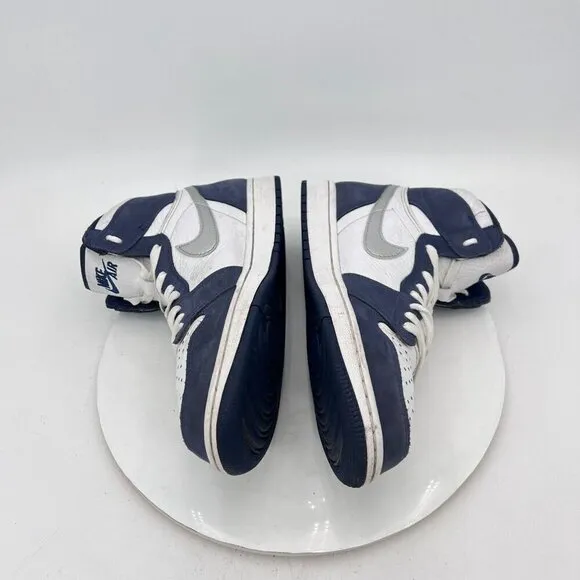 Nike Air Jordan 1 High Men Size 10 DC1788-100 Black White Grey Training Shoes