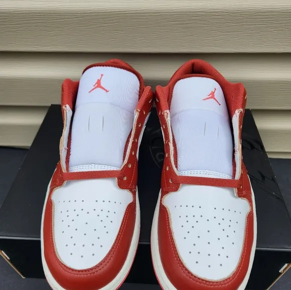 Nike Air Jordan 1 Low SE Shoes White Dune Red Lobster Men's Sizes NEW