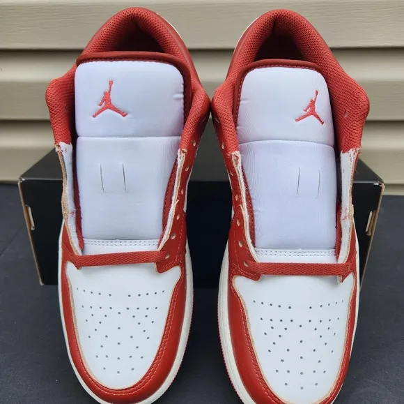 Nike Air Jordan 1 Low SE Shoes White Dune Red Lobster Men's Sizes NEW