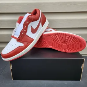 Nike Air Jordan 1 Low SE Shoes White Dune Red Lobster Men's Sizes NEW