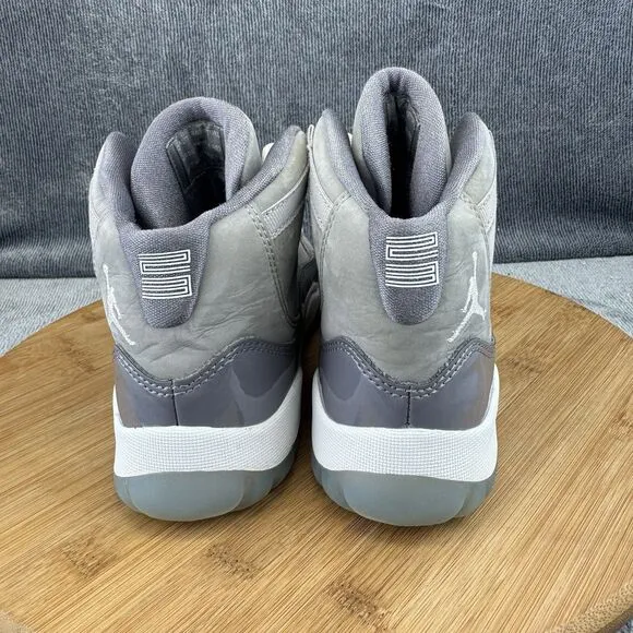 Nike Air Jordan 11 Shoes Boys Size 3Y Cement Gray Basketball Training Sneakers